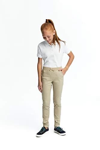 French Toast Girls' Plus Sized Short Sleeve Polo with Picot Collar, White, 18-20 Plus | School Uniform Style with Feminine Details thumbnail 2