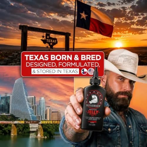 Bossman Jelly Beard Oil 4 oz | Thicker Formula, Texas Made, Hammer Scent thumbnail 4