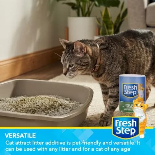 Fresh Step Cat Litter Box Training Attractant Powder 9 Oz (255g) | Herbal Scent for Kittens & Cats thumbnail 3