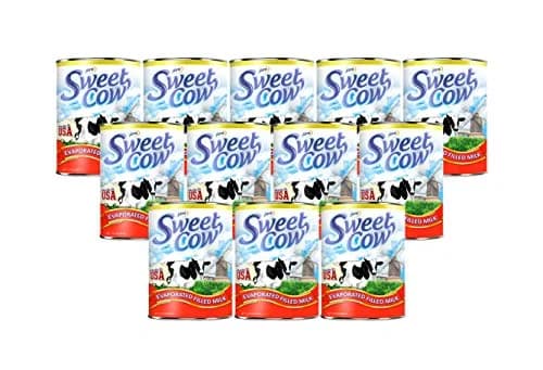 Jans Sweet Cow Evaporated Dairy Milk 164.4 ml (13.7 Fl Oz) Pack of 12 | Rich & Creamy Taste for Cooking, Baking, Coffee & Tea thumbnail 4