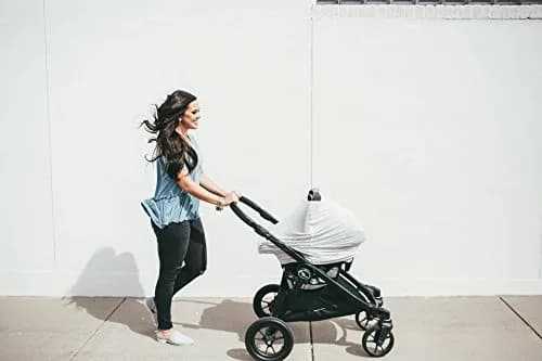 Copper Pearl Nursing Cover for Breastfeeding – Multi-Use Car Seat Canopy, Stroller Shade & Wrap, Everest (73cm x 63cm x 0.5cm) thumbnail 6