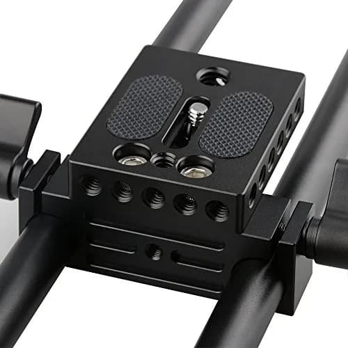 CAMVATE Camera Baseplate with 15mm Railblock & 1/4"-20 Screw | 18.3 cm (7.2 in) Length thumbnail 3