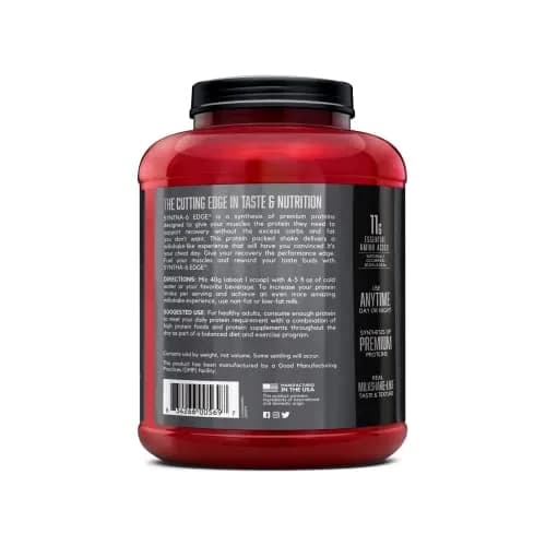 BSN Syntha-6 Edge Protein Powder Chocolate Milkshake 1.9 kg (4.23 lb) | 24g Protein Matrix for Muscle Recovery thumbnail 8