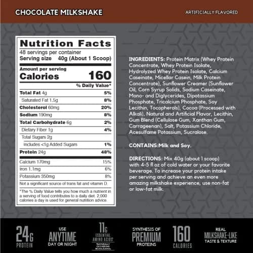 BSN Syntha-6 Edge Protein Powder Chocolate Milkshake 1.9 kg (4.23 lb) | 24g Protein Matrix for Muscle Recovery thumbnail 3
