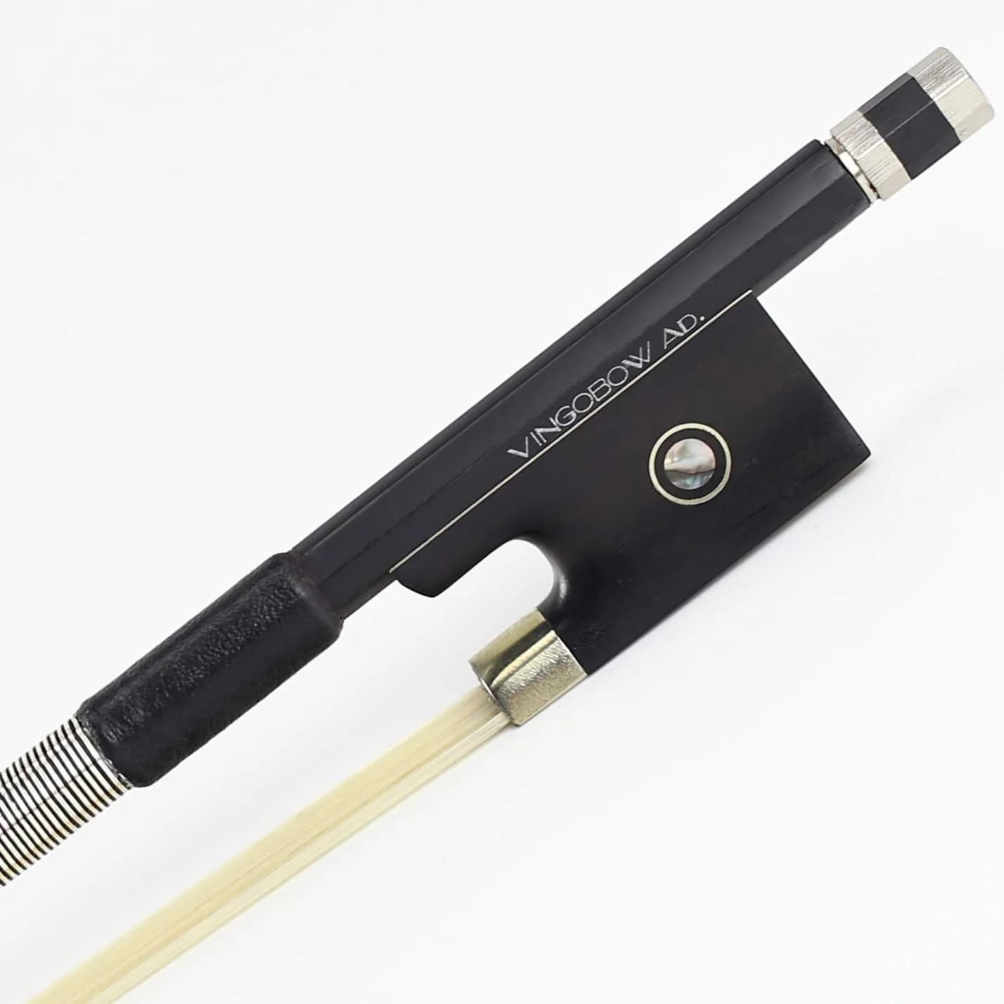 VINGOBOW 1/8 Size Carbon Fiber Violin Bow with Mongolian Horsehair | Straight Stick, Balanced Tone, 52cm (20.5in)