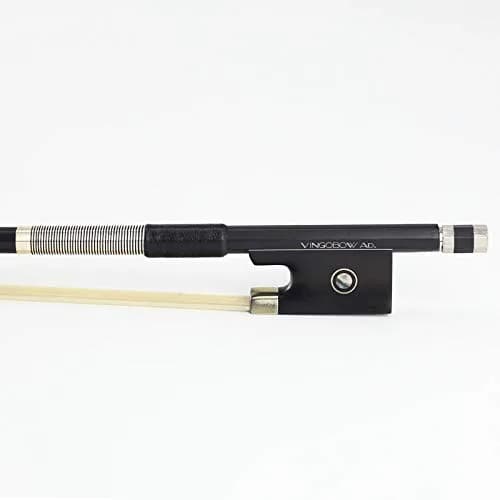 VINGOBOW 1/8 Size Carbon Fiber Violin Bow with Mongolian Horsehair | Straight Stick, Balanced Tone, 52cm (20.5in) thumbnail 2