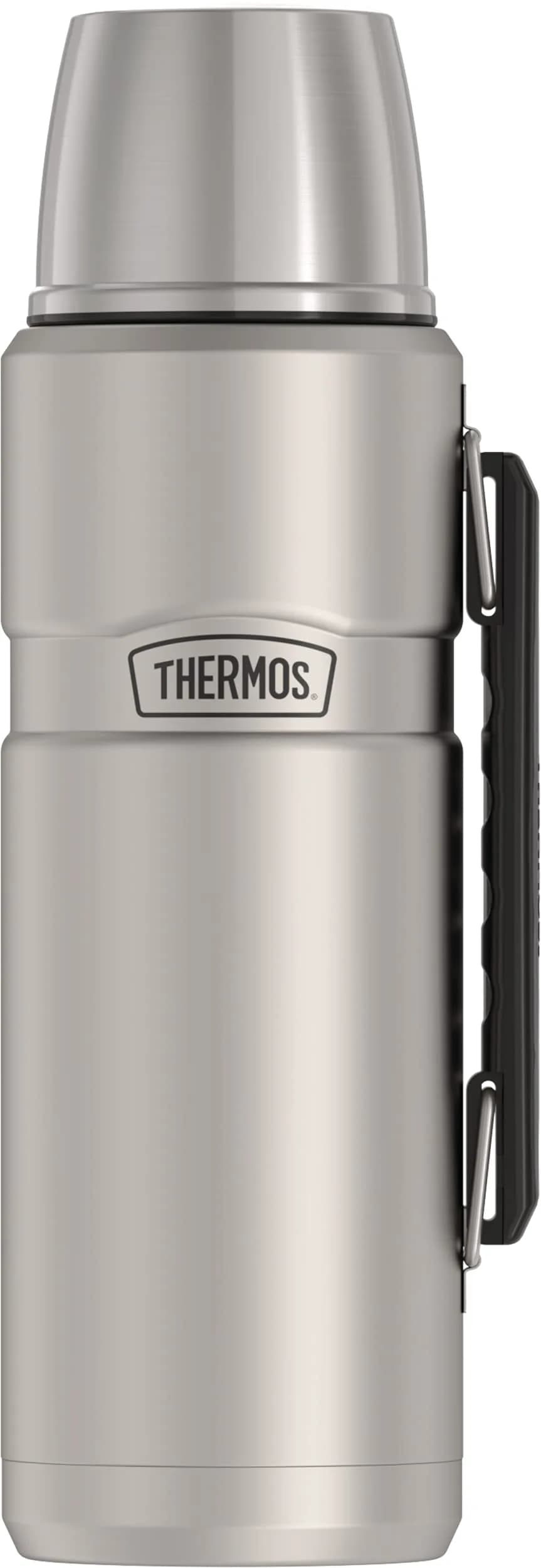 THERMOS Stainless King 40oz Beverage Bottle | 1.18 L (40 fl oz) Vacuum Insulated Steel Flask — Matte Stainless Steel