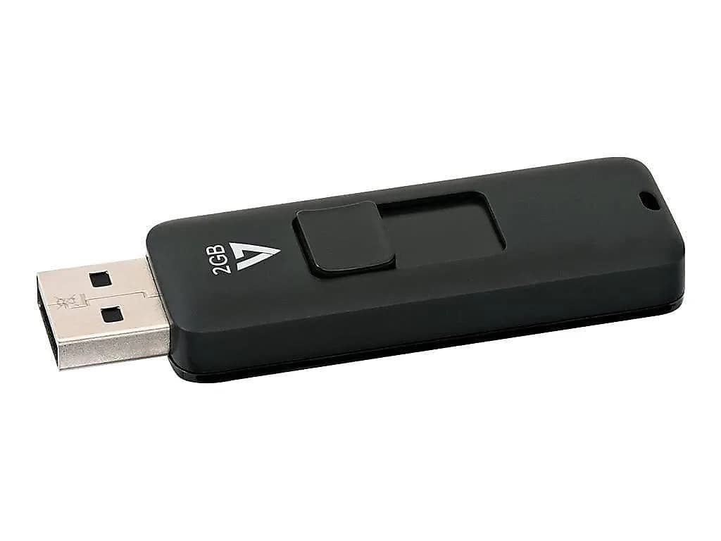 V7 16GB USB 3.0 Flash Drive Black | 50MB/s Read Speed — 2GB