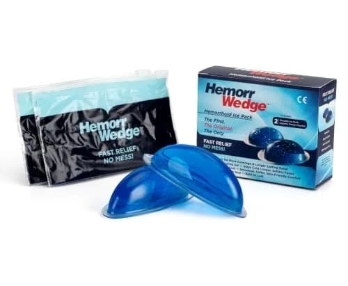 Hemorrwedge Hemorrhoid Ice Pack 2 Count (100mm x 40mm x 40mm) | Cooling Therapy thumbnail 4