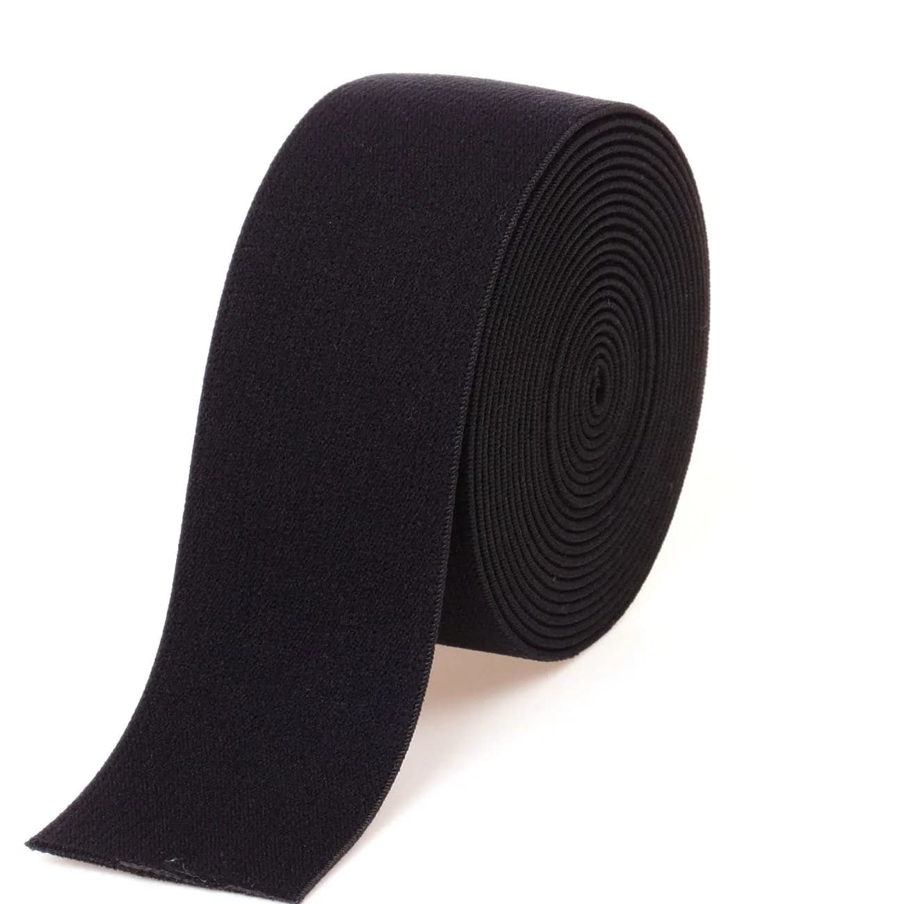 COTOWIN 1.5-inch Black Plush Elastic | Soft Comfortable Sewing Elastic for Waistbands - main product image