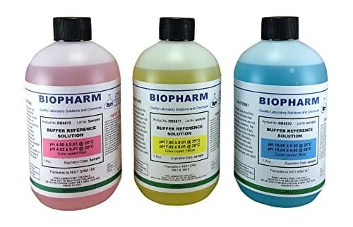 Biopharm pH Calibration Buffer 3-Pack 500 mL | NIST Calibrated, Traceable, Easy Identification thumbnail 8