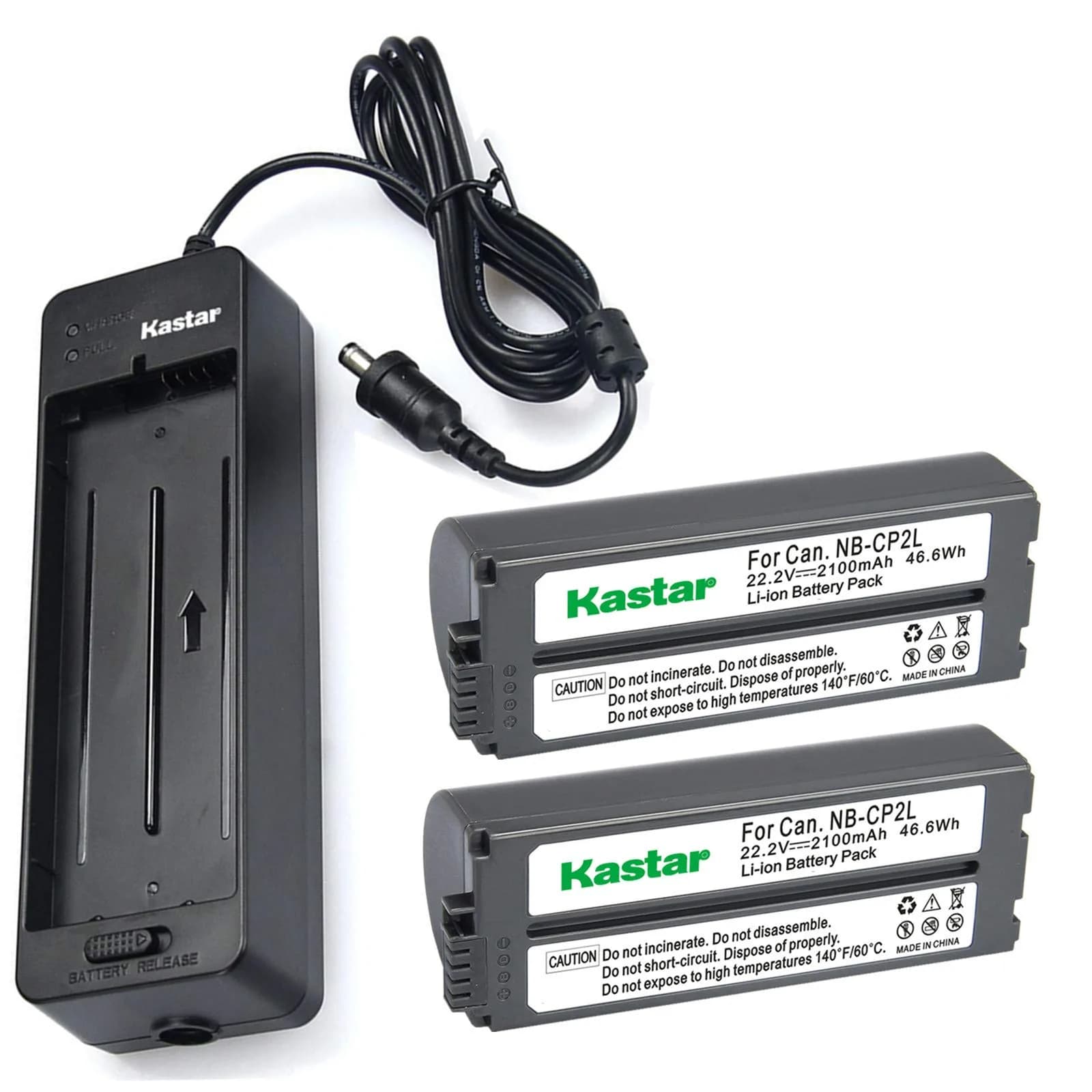 Kastar Battery & Charger BG-CP200 for Canon SELPHY CP Series | High Capacity, Compatible & Reliable - main product image