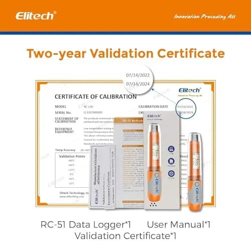 Elitech RC-51 Digital Temperature Data Logger USB Reusable 32000 Points | Waterproof & Compact thumbnail 6