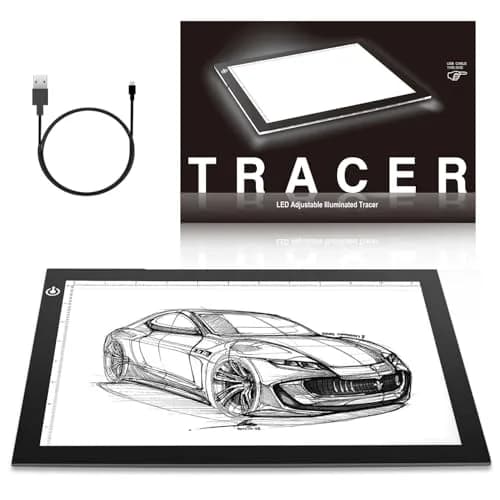 ME456 A4 LED Light Box 36 cm (14") Light Pad with USB Power | Flicker-Free Tracing Table for Artists thumbnail 1