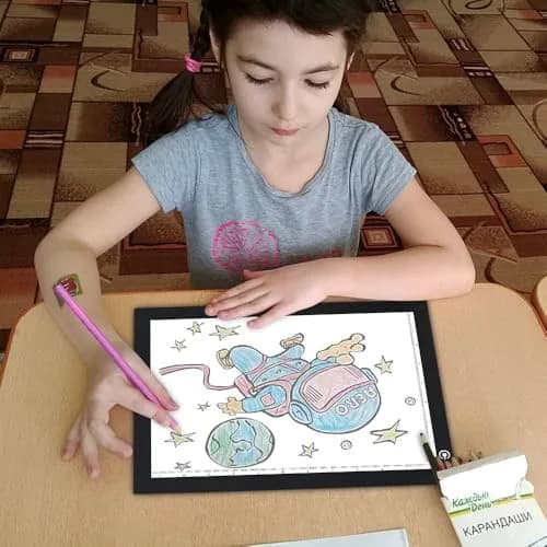 ME456 A4 LED Light Box 36 cm (14") Light Pad with USB Power | Flicker-Free Tracing Table for Artists thumbnail 6