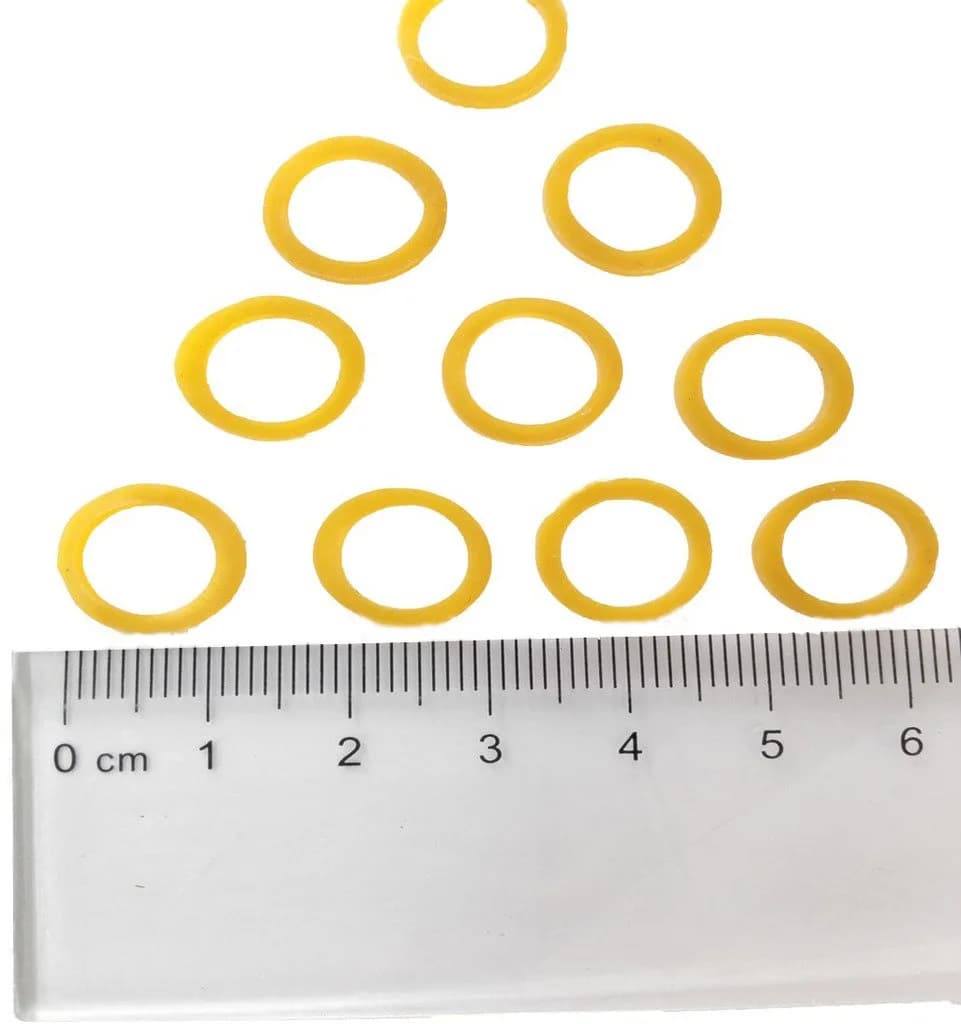 PET SHOW 15mm Rubber Bands for Dogs & Cats | 100g (approx. 2000pcs) — 10mm 100G=1000pcs