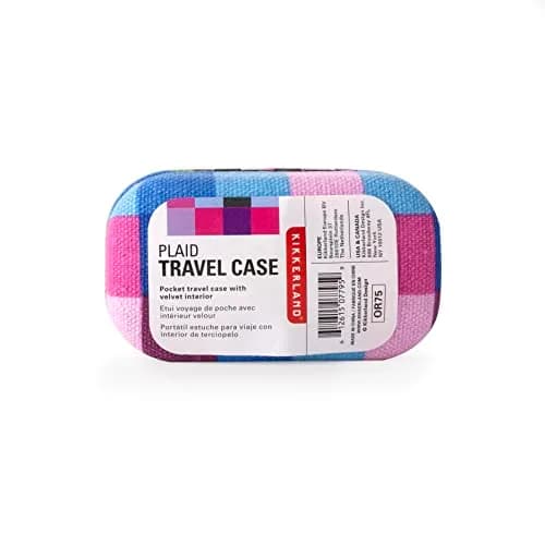 Kikkerland Small Travel Organizer Case for Jewelry & Accessories | Compact, Stylish, Cotton & Metal | 8.5x4.8x3cm thumbnail 5