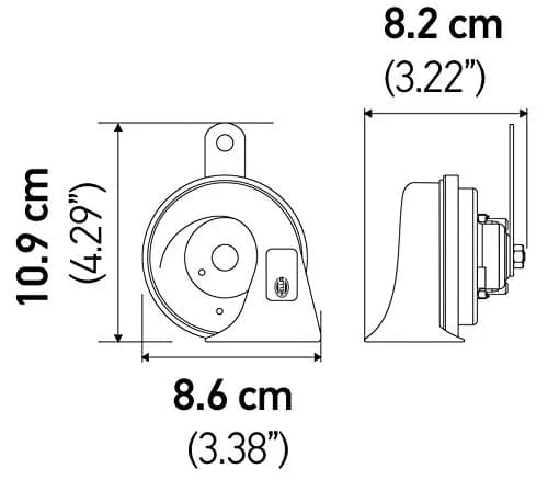 Hella 12V BX Trumpet Horn Kit | German Precision, Durable & Loud thumbnail 2