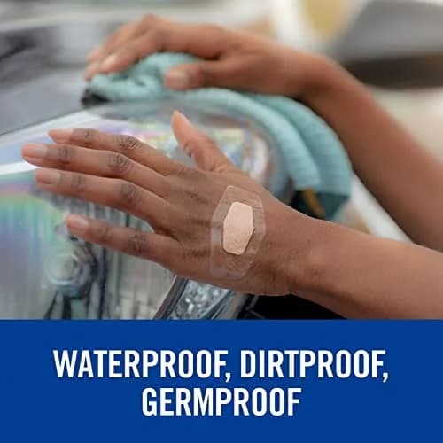 Nexcare Waterproof Clear Bandages for Knee and Elbow, 192 Count (24 Packs of 8) | Stays On in Water, Protects Wounds thumbnail 6