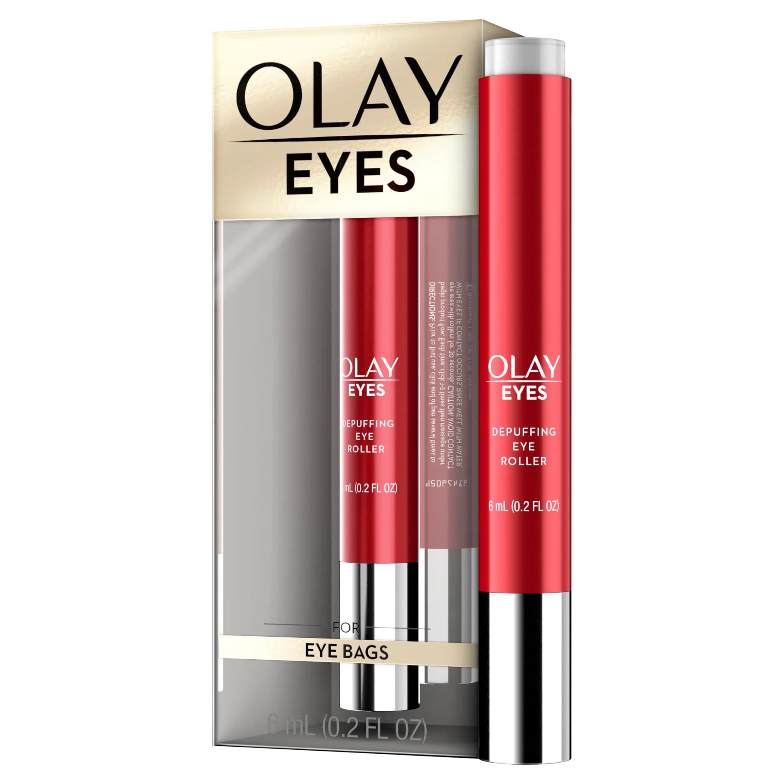 Olay Depuffing Eye Roller 0.2 Fl Oz (6ml) | Instantly Awakens Tired Eyes — Depuffing Eye Roller