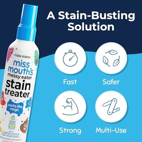 Miss Mouth's Messy Eater Stain Treater Spray 118ml (4 Fl Oz) | EPA Safer Choice Certified Laundry Stain Remover thumbnail 4
