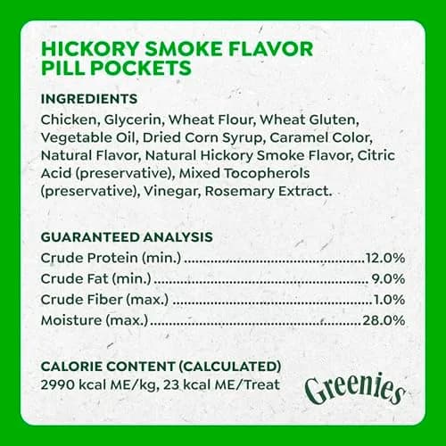 Greenies Pill Pockets Large Size Dog Treats Hickory Smoke 60 Count (15.8 oz / 448 g) | Vet-Recommended Pill Masking Treat thumbnail 4