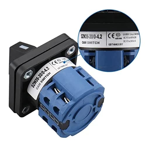 Baomain SZW26-20/0-4.2 20A 660V 5-Position Rotary Selector Switch | Industrial Control Panel Mount thumbnail 2