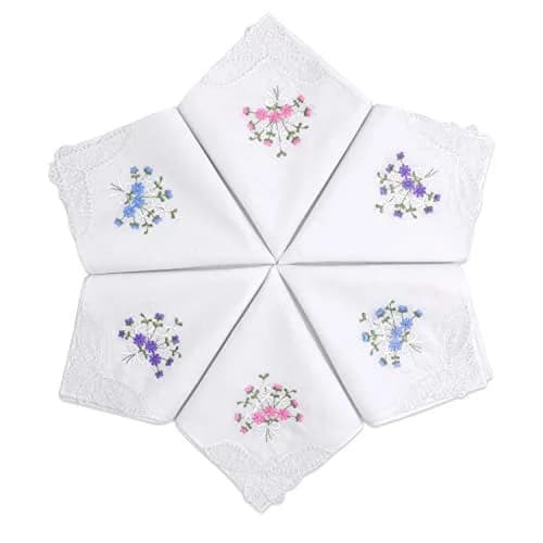Selected Hanky Women's Cotton Handkerchiefs Assorted Floral | Elegant & Eco-Friendly thumbnail 1