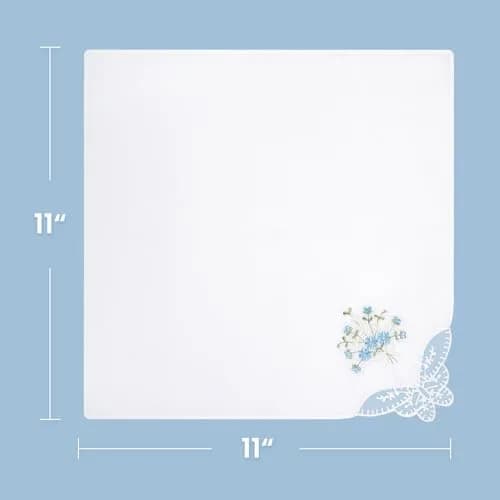 Selected Hanky Women's Cotton Handkerchiefs Assorted Floral | Elegant & Eco-Friendly thumbnail 5