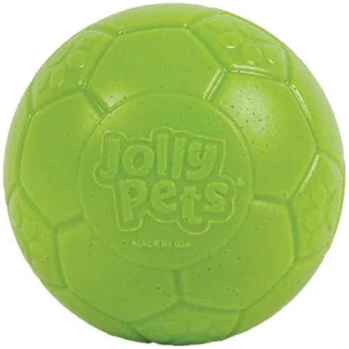 Jolly Pets Medium Soccer Ball Dog Toy 15.24 cm (6 inch) | Floating & Bouncing Fetch Ball for Dogs thumbnail 1