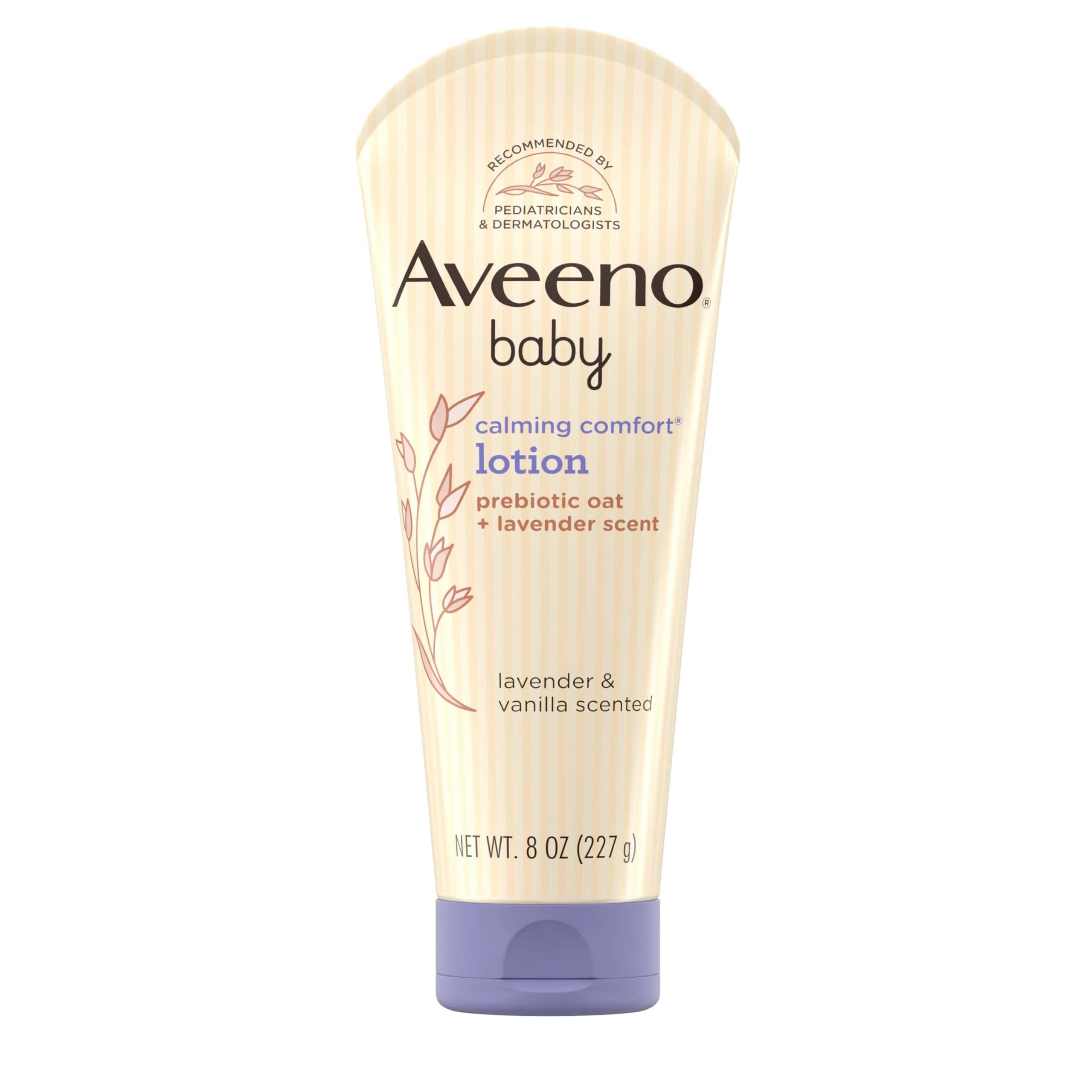 Aveeno Baby Calming Comfort Moisturizing Body Lotion with Lavender & Vanilla, 237ml (8 fl. oz) | Hypoallergenic for Sensitive Skin