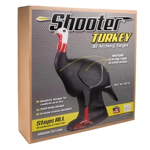 Shooter Turkey 3D Archery Target 32”H x 31.5”W | Realistic Practice with Solid Body Design thumbnail 3