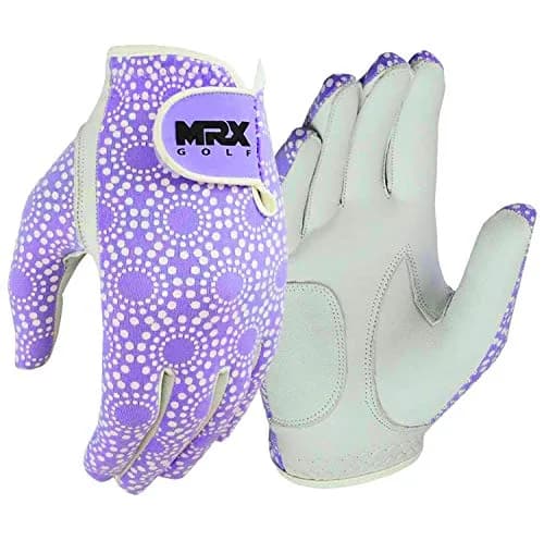 MRX BOXING & FITNESS Women's Golf Glove Left Handed Purple Regular Fit | Sweat Resistant Cabretta Leather thumbnail 6