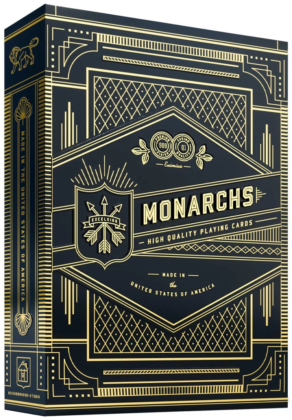 theory11 Monarch Playing Cards Blue - Navy Collector Style Poker Deck | FSC-Certified Paper — Blue