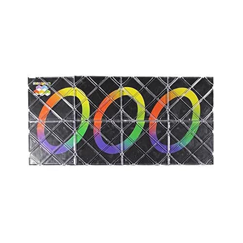 GoodPlay MoZhi LingAo 8 Panels 3 Rings Magic Folding Puzzle Cube Twisty Black | Educational Toy for Kids & Adults thumbnail 1
