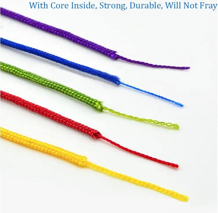 KONMAY 0.8mm Braided Nylon Bracelet Making String Cord 120m (0.8mm) | Strong & Durable for Jewelry Making thumbnail 5
