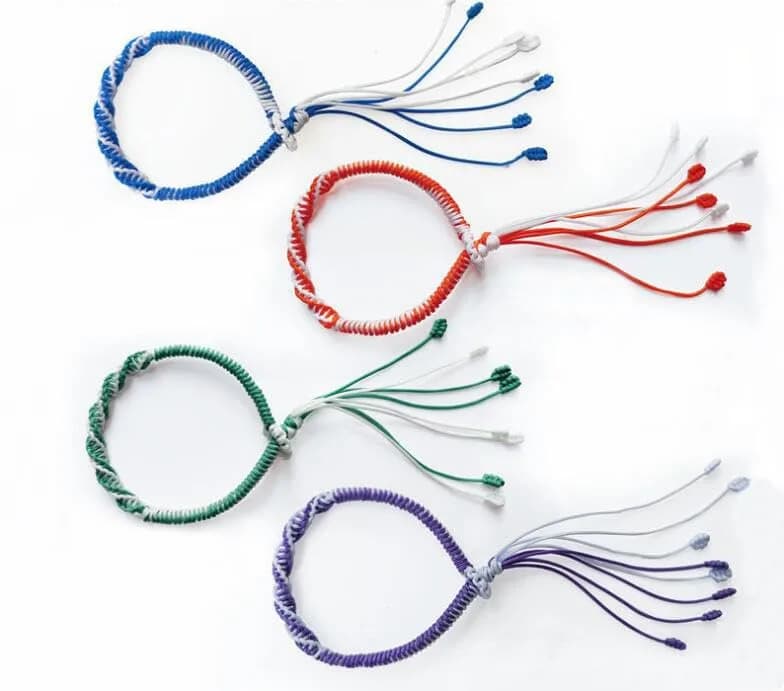 KONMAY 0.8mm Braided Nylon Bracelet Making String Cord 120m (0.8mm) | Strong & Durable for Jewelry Making thumbnail 9
