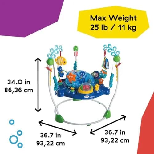 Baby Einstein Neptune's Ocean Discovery Activity Jumper Activity Center | 86.36cm (34 Inch) Height Adjustable thumbnail 7