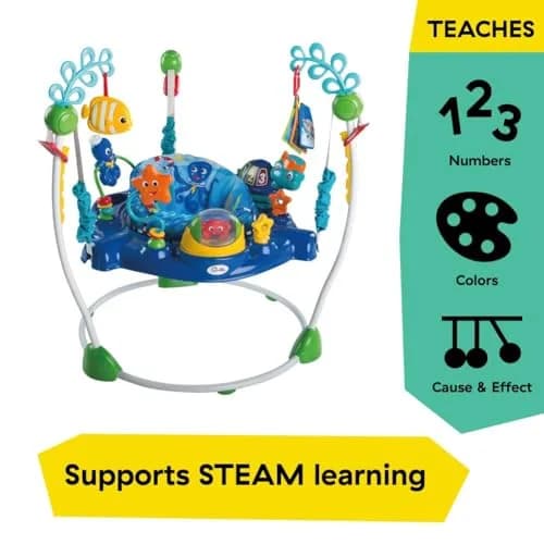 Baby Einstein Neptune's Ocean Discovery Activity Jumper Activity Center | 86.36cm (34 Inch) Height Adjustable thumbnail 3