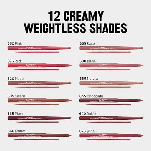 Revlon ColorStay Lip Liner Pencil, Wine Shade, 0.01 oz (0.28 g) | Long-Wearing Definition thumbnail 7