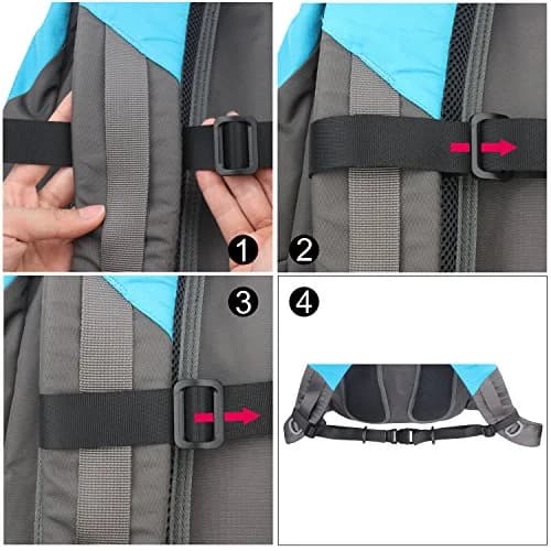 Wisdompro Heavy Duty Backpack Chest Strap, Black | Adjustable Webbing for Outdoor Use thumbnail 5