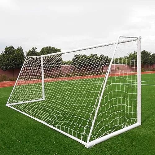 Boshen 24 x 8FT Soccer Goal Net Replacement, 2.5mm Twisted Twine | Heavy Duty Polyethylene Netting for Full Size Goals thumbnail 1