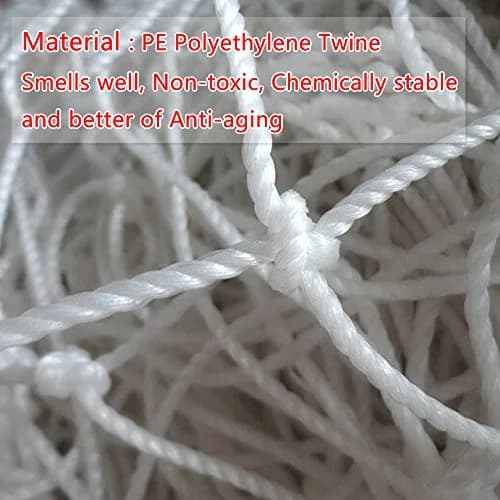 Boshen 24 x 8FT Soccer Goal Net Replacement, 2.5mm Twisted Twine | Heavy Duty Polyethylene Netting for Full Size Goals thumbnail 4
