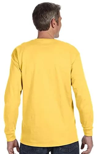 Jerzees Heavyweight Blend 50/50 Long Sleeve T-Shirt (Royal, X-Large) | Durable Cotton-Polyester Blend for Men thumbnail 2