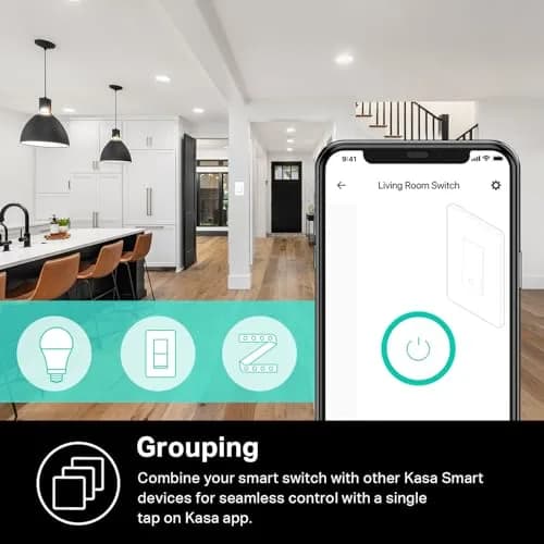 Kasa Smart HS200 Single-Pole Light Switch, 15A 120V | Control Lights Remotely via Wi-Fi & Voice thumbnail 6