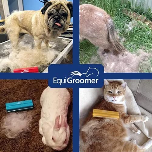 EquiGroomer 5-Inch Undercoat Deshedding Brush for Dogs & Cats, Red | Removes Loose Fur & Undercoat thumbnail 6