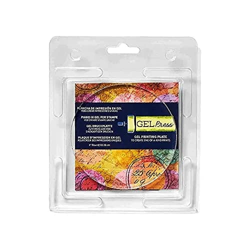 Gel Press Monoprinting Gelli Plate 4" Circle | Durable, Reusable & Easy to Clean thumbnail 1