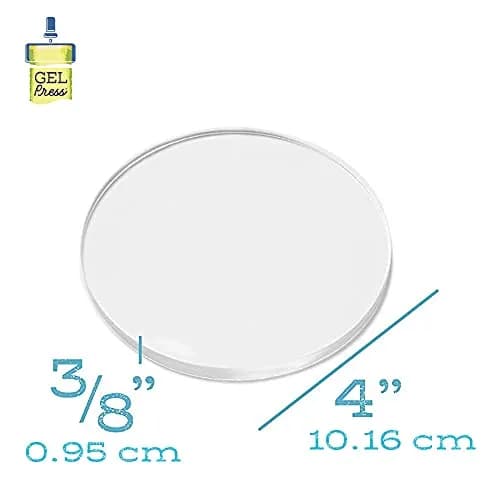 Gel Press Monoprinting Gelli Plate 4" Circle | Durable, Reusable & Easy to Clean thumbnail 2