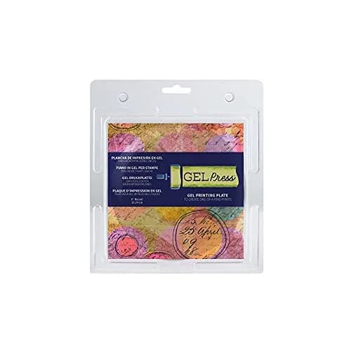 Gel Press 6" Round Gel Printing Plate | Non-Toxic, Latex-Free, Reusable Art Tool thumbnail 1