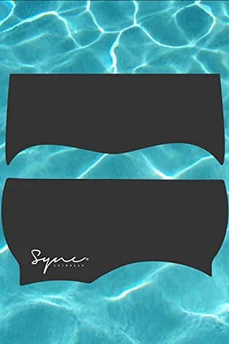 Sync Swimwear Black Silicone Hair Guard & Ear Guard Headband for Swimming Caps thumbnail 2